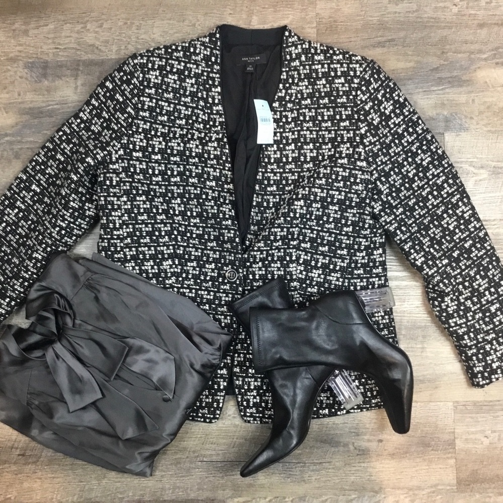 NWT Ann Taylor Tweed Blazer